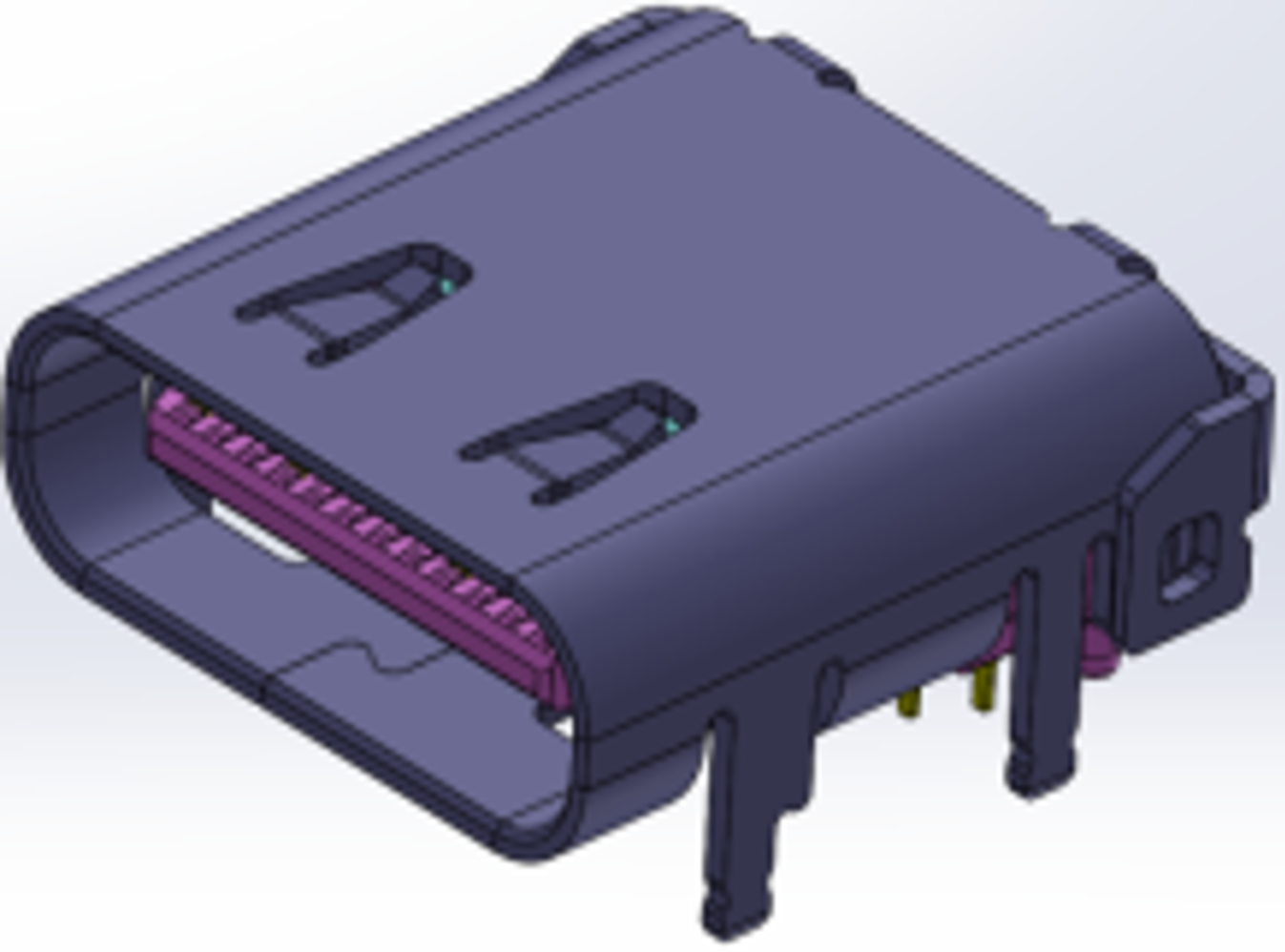 Type-C 24Pin母座3ML9.8  TH&SMT(V3.2 5A)