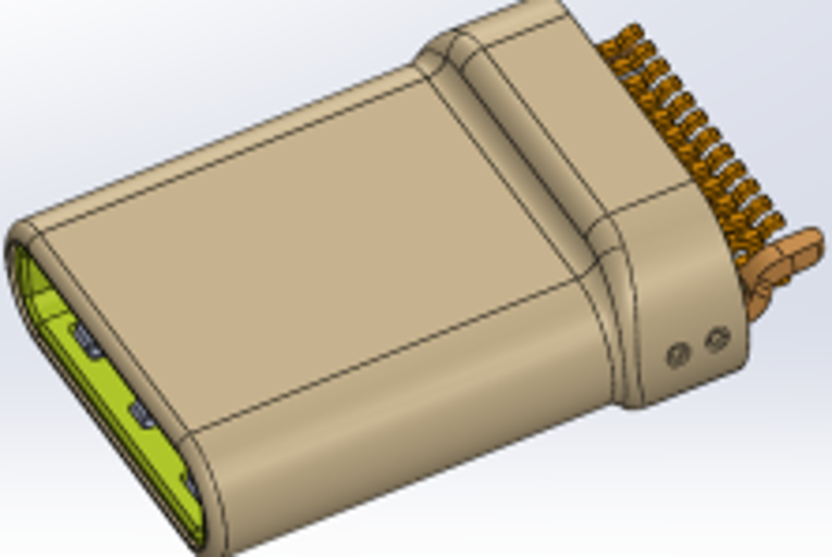 Type-C 24Pin插头 Molding 式L10.4(U4 8A)