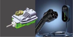 汽车充电座电子锁组件